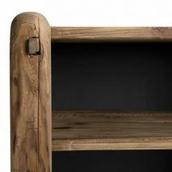 MACABANE ANDRIAN - Chevet Marron 2 Niveaux Bois Pin Recyclé - Naturelle -MACABANE Elegant store 27206611 5