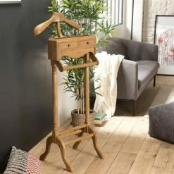 MACABANE AYAN - Valet De Chambre Bois Teck Marron - Miel 7 MACABANE AYAN - Valet De Chambre Bois Teck Marron - Miel -MACABANE Elegant store 29528165 3