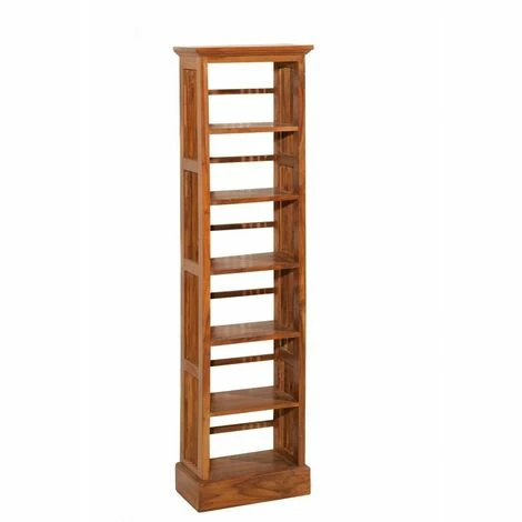 MACABANE AYAN - Étagère Bibliothèque Marron 45 Cm Bois Teck - Miel 4 MACABANE AYAN - Étagère Bibliothèque Marron 45 Cm Bois Teck - Miel – Image 2