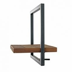 MACABANE ALIDA - Étagère Murale 'S' 1 Plateau Teck Recyclé Marron Structure Métal Noir - Marron / Noir 9 MACABANE ALIDA - Étagère Murale 'S' 1 Plateau Teck Recyclé Marron Structure Métal Noir - Marron / Noir -MACABANE Elegant store 34272959 3