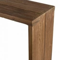 MACABANE ALIDA - Étagère Murale Rectangulaire Marron 2 Niches Bois Teck Recyclé - Marron -MACABANE Elegant store 34275520 3