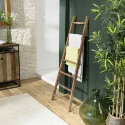 MACABANE ALIDA - Porte Serviettes Marron Bois Teck Recyclé - Marron