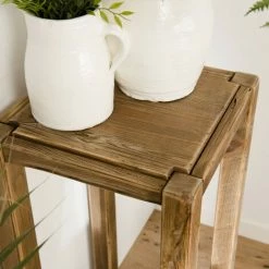 MACABANE ANDRIAN - Sellette Marron Bois Pin Recyclé - Naturelle -MACABANE Elegant store 35223152 3