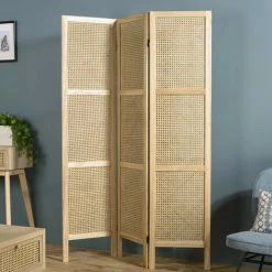 MACABANE ALICIA - Paravent En Cannage Naturel - Marron -MACABANE Elegant store 41832029 4