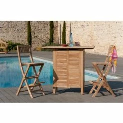 MACABANE HARRIS - Bar De Jardin En Bois Teck - Marron