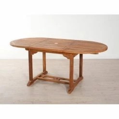 MACABANE HANNA - Table De Jardin 4/6 Personnes - Ovale Extensible 120/180 X 90 Cm En Bois Teck Huilé - Marron 8 MACABANE HANNA - Table De Jardin 4/6 Personnes - Ovale Extensible 120/180 X 90 Cm En Bois Teck Huilé - Marron -MACABANE Elegant store 7061650 3
