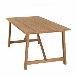 MACABANE HALICE - Table De Jardin 6/8 Personnes - SOHO 180 X 90 Cm En Bois Teck - Marron -MACABANE Elegant store 7061662 4