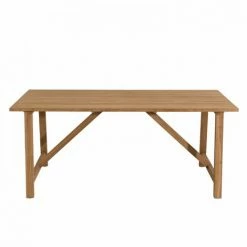 MACABANE HALICE - Table De Jardin 6/8 Personnes - SOHO 180 X 90 Cm En Bois Teck - Marron -MACABANE Elegant store 7061662 5