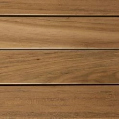 MACABANE HARRIS - Table De Jardin 8/10 Personnes - Rectangulaire Pieds Croisés Extensible 180/240x100 Cm En Bois Teck - Marron -MACABANE Elegant store 7061664 5