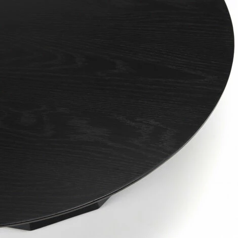 MACABANE DALY - Table Basse Ronde Noire 90x90cm - Noir 7 MACABANE DALY - Table Basse Ronde Noire 90x90cm - Noir – Image 5