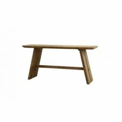 MACABANE ANDRIAN - Console 160x45cm Bois Pin Recyclé - Marron